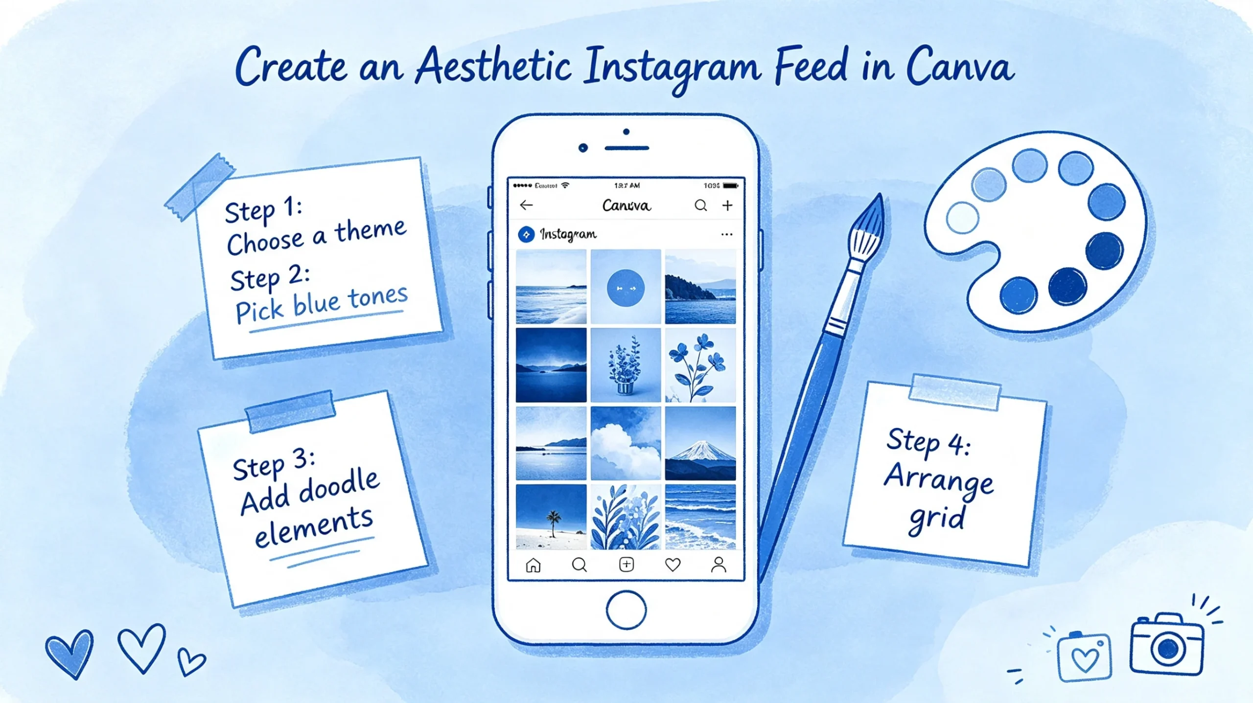 Cara membuat feed Instagram aesthetic di Canva dengan Langkah Sederhana cover